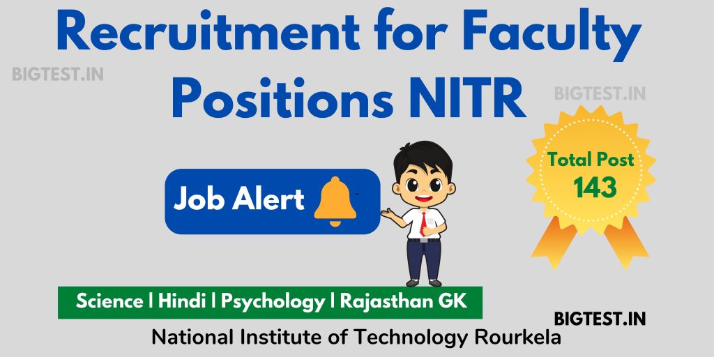 Recruitment for Faculty Positions NITR